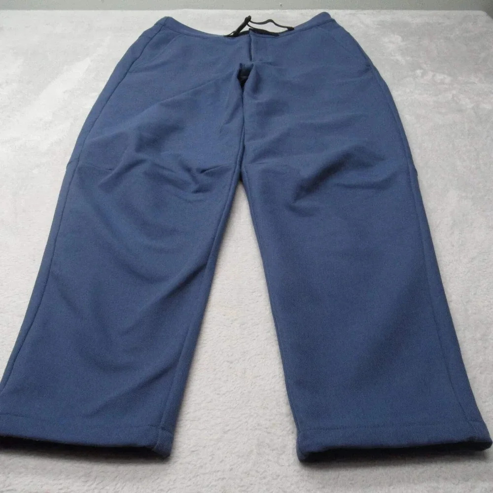 North Face Fishing Pants Men Medium Blue 32x28 Stretch Hike Rain‎ Wind Softshell